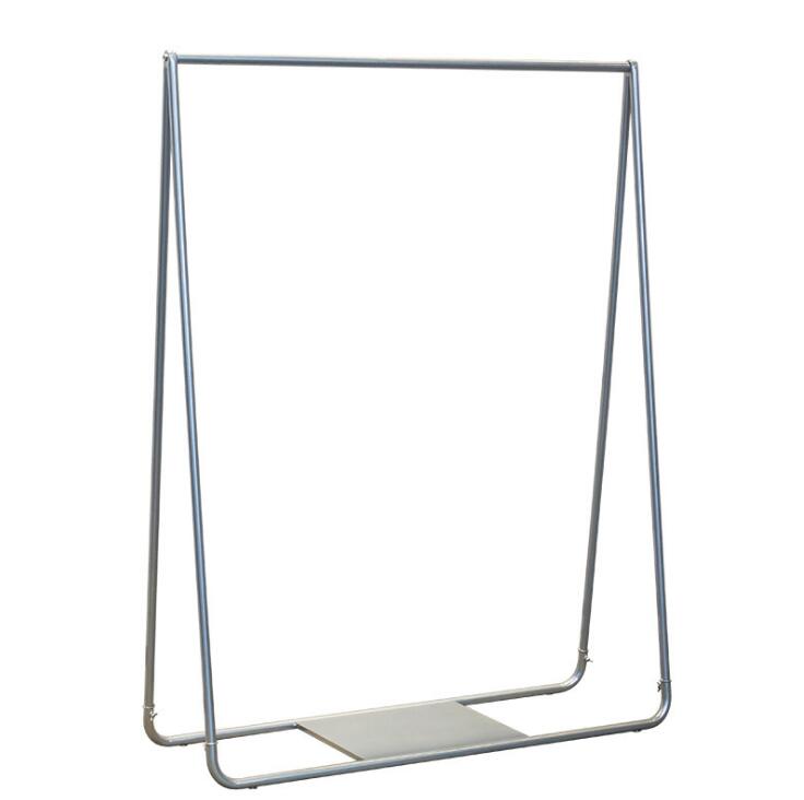 Children's clothing shelf display rack of clothing store official standard silver women's Vintage floor type clothes rack