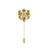 Wholesale- Bronze Gold Silver Tone Classic Hollow Double Lion Lapel Pins For Men Suit Accessories Stick Brooch Pins Wedding Party Jewelry