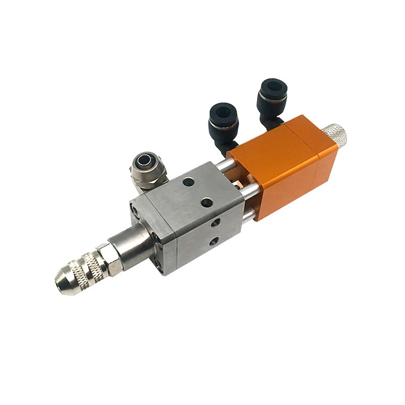High Precision Adjustable Suction Liquid Glue Double acting suck-back dispensing valve with Micrometer tuner
High Precision Adjustable Suction Liquid Glue Double acting suck-back dispensing valve with Micrometer tuner