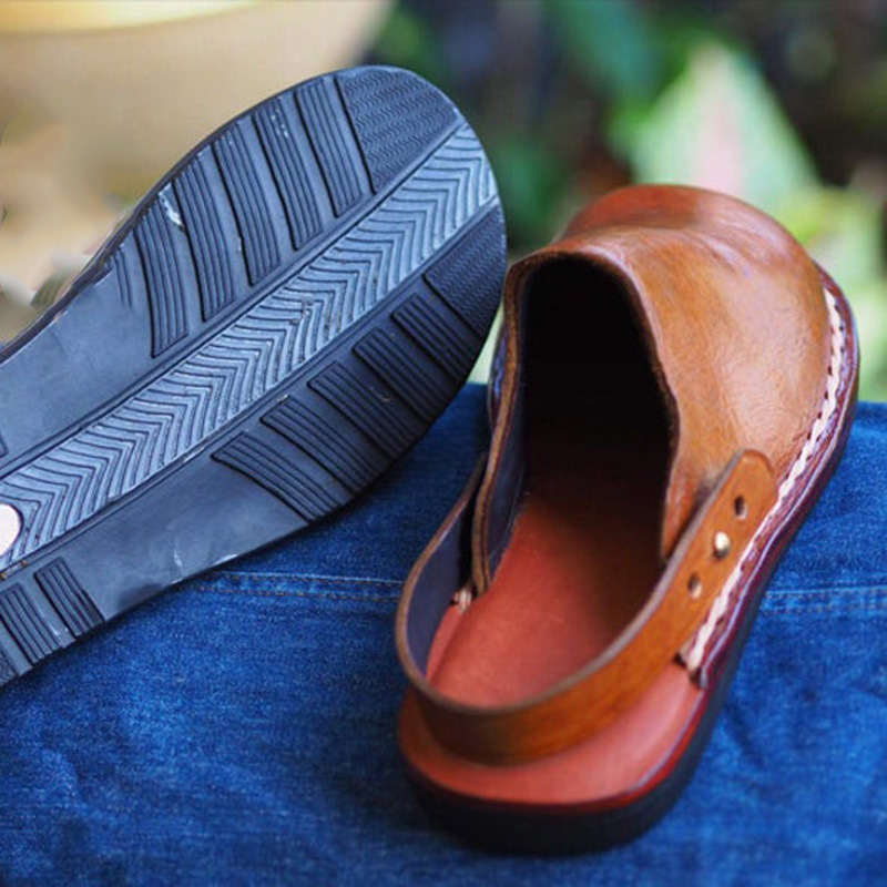 Sandals Men Shoes Casual Shoe Male Man Flats Summer Closed Toe Vintage Plus Size Zapatos De Hombres Personlizar M0514