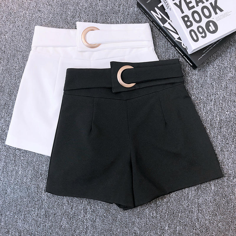 Fashion Women High Waist Shorts Slim Short Femme Spring Summer Shorts Elegant Black White Wide Leg Suit Hotpants C5360
Fashion Women High Waist Shorts Slim Short Femme Spring Summer Shorts Elegant Black White Wide Leg Suit Hotpants C5360