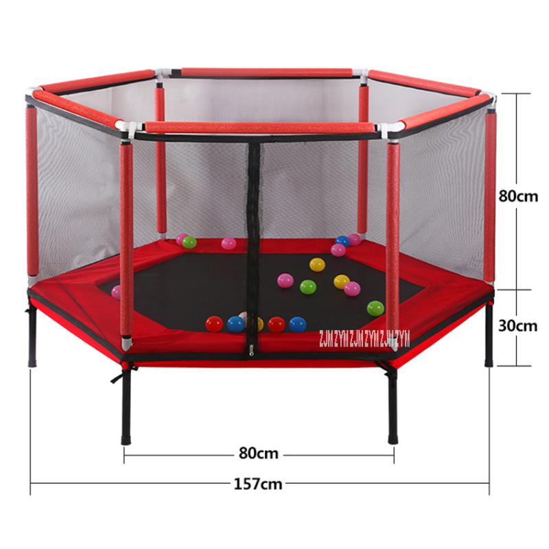 2566 Household Jumping Bounce Bed Protecting Net Equipped Indoor Children's Trampoline Bouncing Bed Interactive Games Fitness
