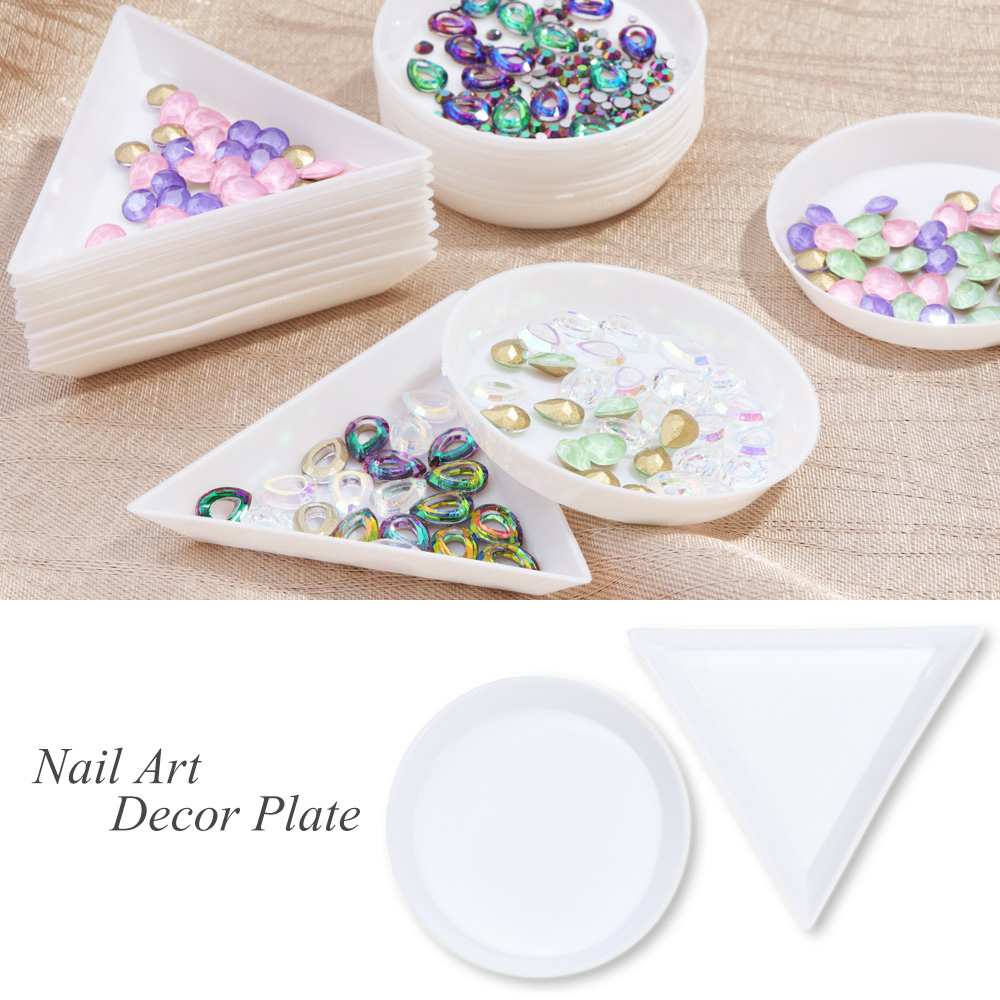 5pcs Nail Triangle Circular Plate Rhinestones Decoration Display Holder Plastic Storage Case Manicure Salon Container Tool JIA11
5pcs Nail Triangle Circular Plate Rhinestones Decoration Display Holder Plastic Storage Case Manicure Salon Container Tool JIA11