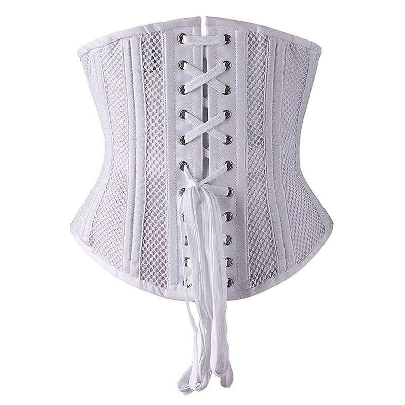 24 Steel Bones Women Mesh Instant Shape Waist Trainer Underbust Corset Body Shapers 28cm Height Torso Girdles Waist Slimming Belt XS-3XL