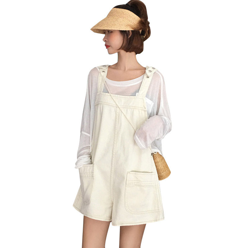 Denim Overalls Women Hot Shorts Summer 2019 New Korean Strap Wide Leg Pantalon Femme Loose Straight High Waist Jeans Shorts f683, Apricot overalls
Denim Overalls Women Hot Shorts Summer 2019 New Korean Strap Wide Leg Pantalon Femme Loose Straight High Waist Jeans Shorts f683, Apricot overalls