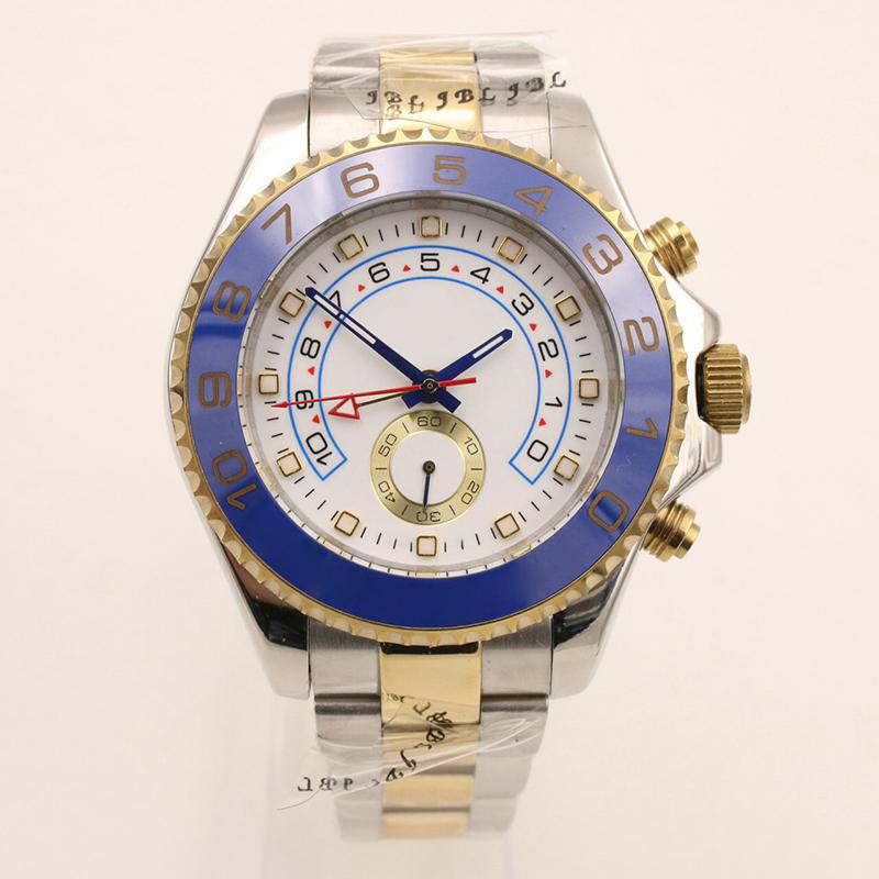 Luxury 44MM Automatic Yellow Gold Mens Watch Watches White Dial With Rotatable Blue Top Ring Bezel and Two Tone Stainless Steel Bracelet, 01
Luxury 44MM Automatic Yellow Gold Mens Watch Watches White Dial With Rotatable Blue Top Ring Bezel and Two Tone Stainless Steel Bracelet, 01