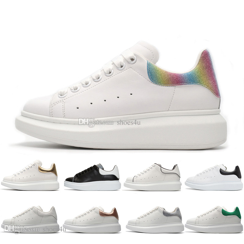 Designer shoes fashion luxury leather sneakers for men women top quality 3M reflective white Platform shoes height increasing jogging walk, Black
Designer shoes fashion luxury leather sneakers for men women top quality 3M reflective white Platform shoes height increasing jogging walk, Black