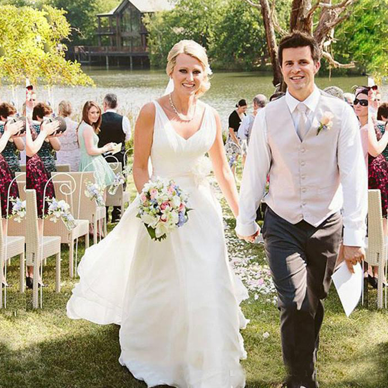 Vintage Boho Beach Wedding Dresses Country Long Garden Summer Bridal Party Gown Plus Size Bohemian Vestido De noiva