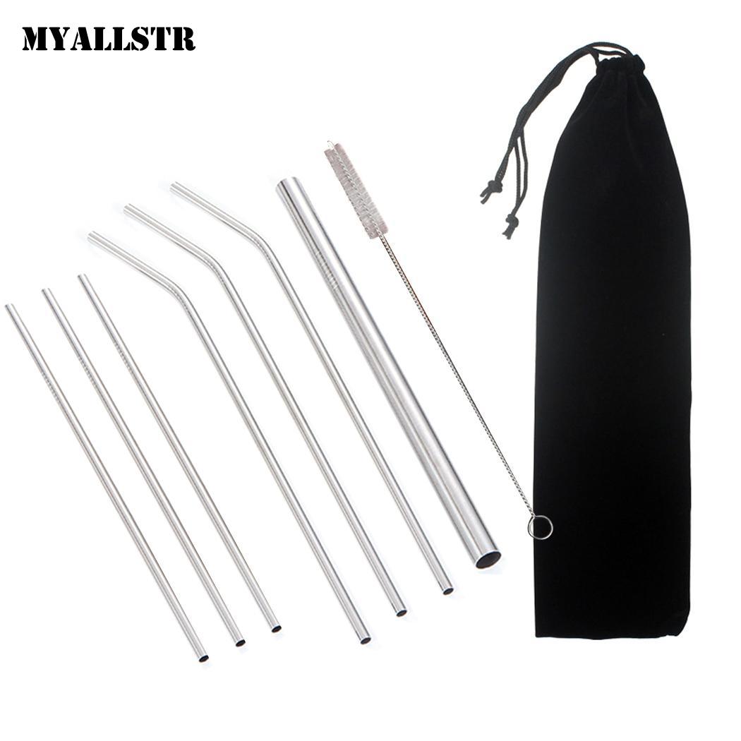 Reusable Stainless Steel Beverage Milk Metal 1 x of (7Pcs) Drinking Straw 1 x of (4Pcs) (8Pcs) Set
Reusable Stainless Steel Beverage Milk Metal 1 x of (7Pcs) Drinking Straw 1 x of (4Pcs) (8Pcs) Set