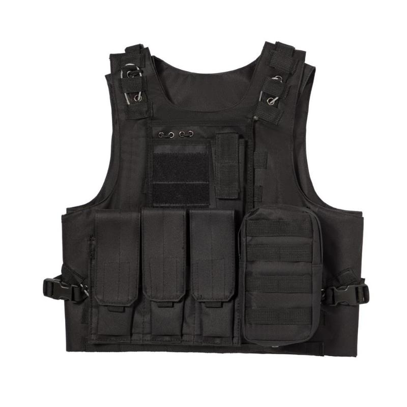 Tactical MOLLE Vest Adjustable Combat Training Mesh Vest Detachable Paintball Assault Swat, Black
Tactical MOLLE Vest Adjustable Combat Training Mesh Vest Detachable Paintball Assault Swat, Black