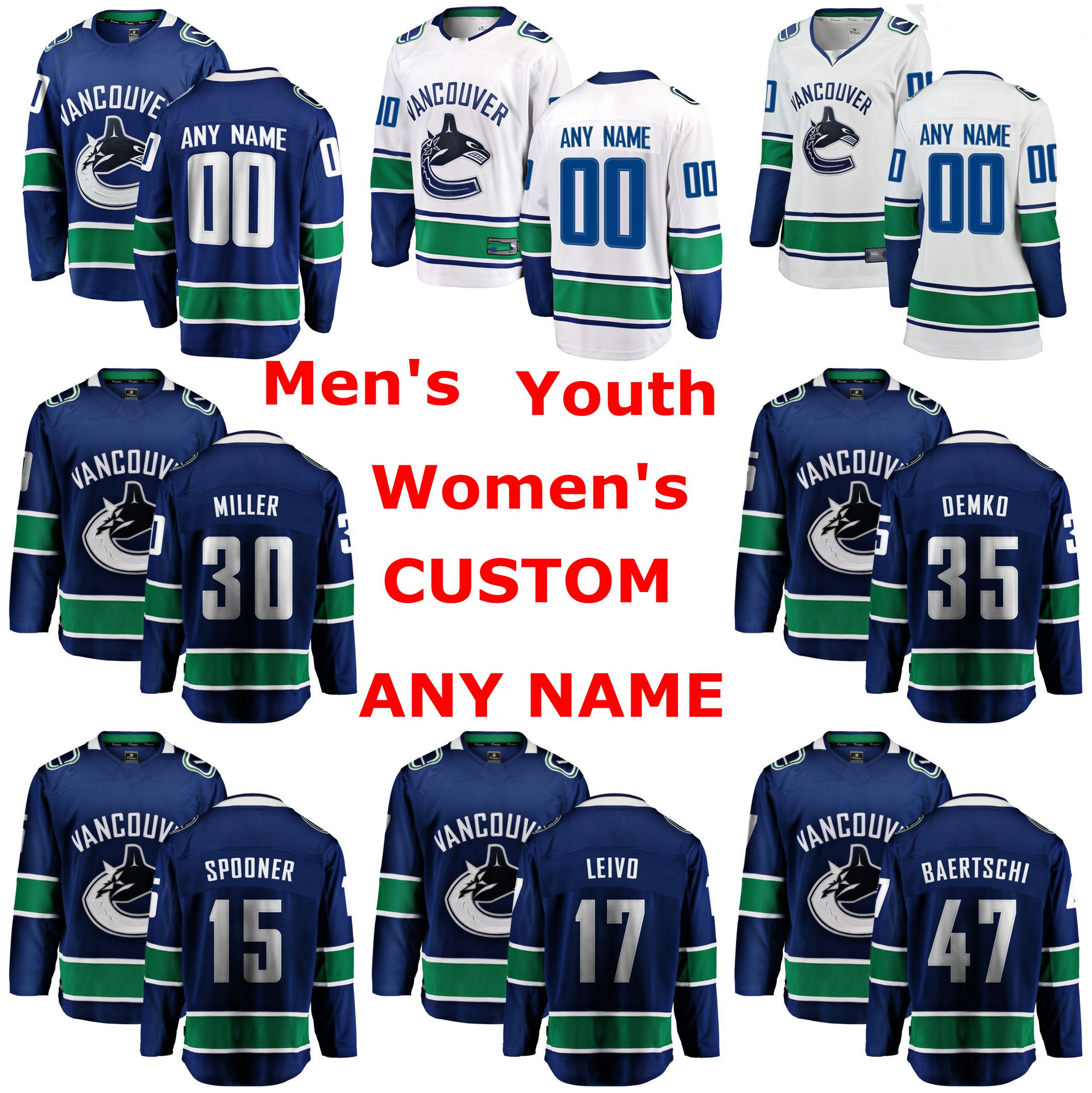 Vancouver Canucks Jerseys Thatcher Demko Jersey Jacob Markstrom Ryan Spooner Ryan Miller Blue White Ice Hockey Jerseys Custom Stitched, Mens black golden edition
Vancouver Canucks Jerseys Thatcher Demko Jersey Jacob Markstrom Ryan Spooner Ryan Miller Blue White Ice Hockey Jerseys Custom Stitched, Mens black golden edition