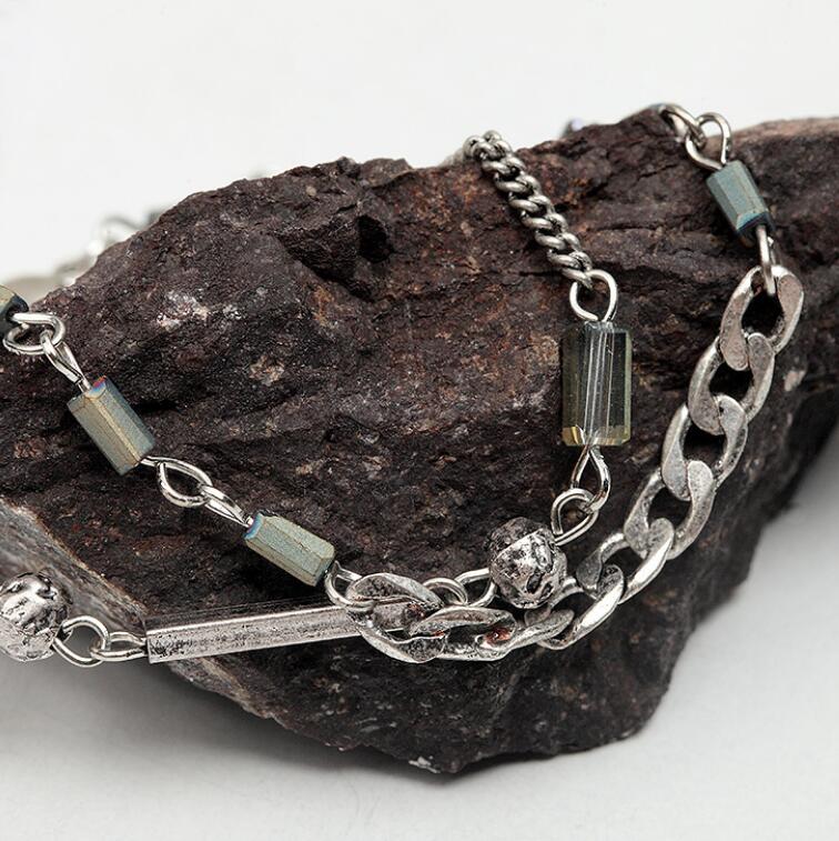 Stylish Womens Link Bracelet and Mens Stainless Steel Link Bracelets Vintage Metal Chain MultiLayer Bracelet Jewelry Lightweight for Daily Use Z250910