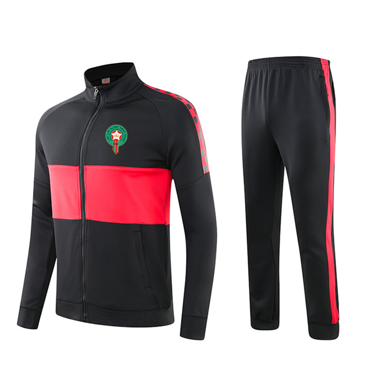 Morocco High-quality Training Jacket Soccer Tracksuit In Soccer Wear Latest Design Jacket Tracksuit Zipper Soccer clothes от DHgate WW