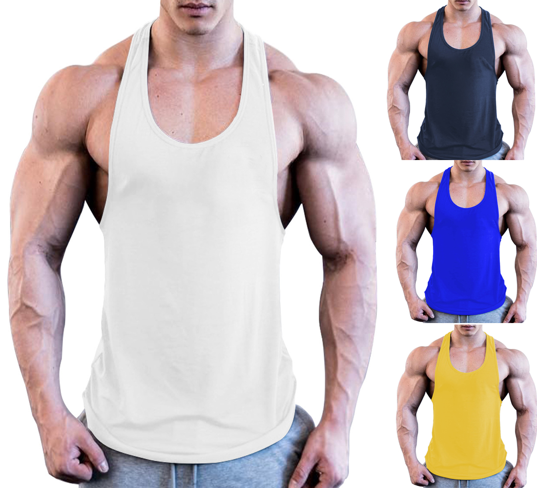 Summer Running Vest Men Gym Muscle Sleeveless Shirt Tank Top Sports Bodybuilding Fitness Athletic Vest Singlets Plus Size -2XL, White;black
Summer Running Vest Men Gym Muscle Sleeveless Shirt Tank Top Sports Bodybuilding Fitness Athletic Vest Singlets Plus Size -2XL, White;black