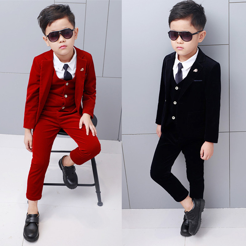 NEW Good Quality Boys costumes for prom wedding blazer children clothing 3pcs suits, Black
NEW Good Quality Boys costumes for prom wedding blazer children clothing 3pcs suits, Black