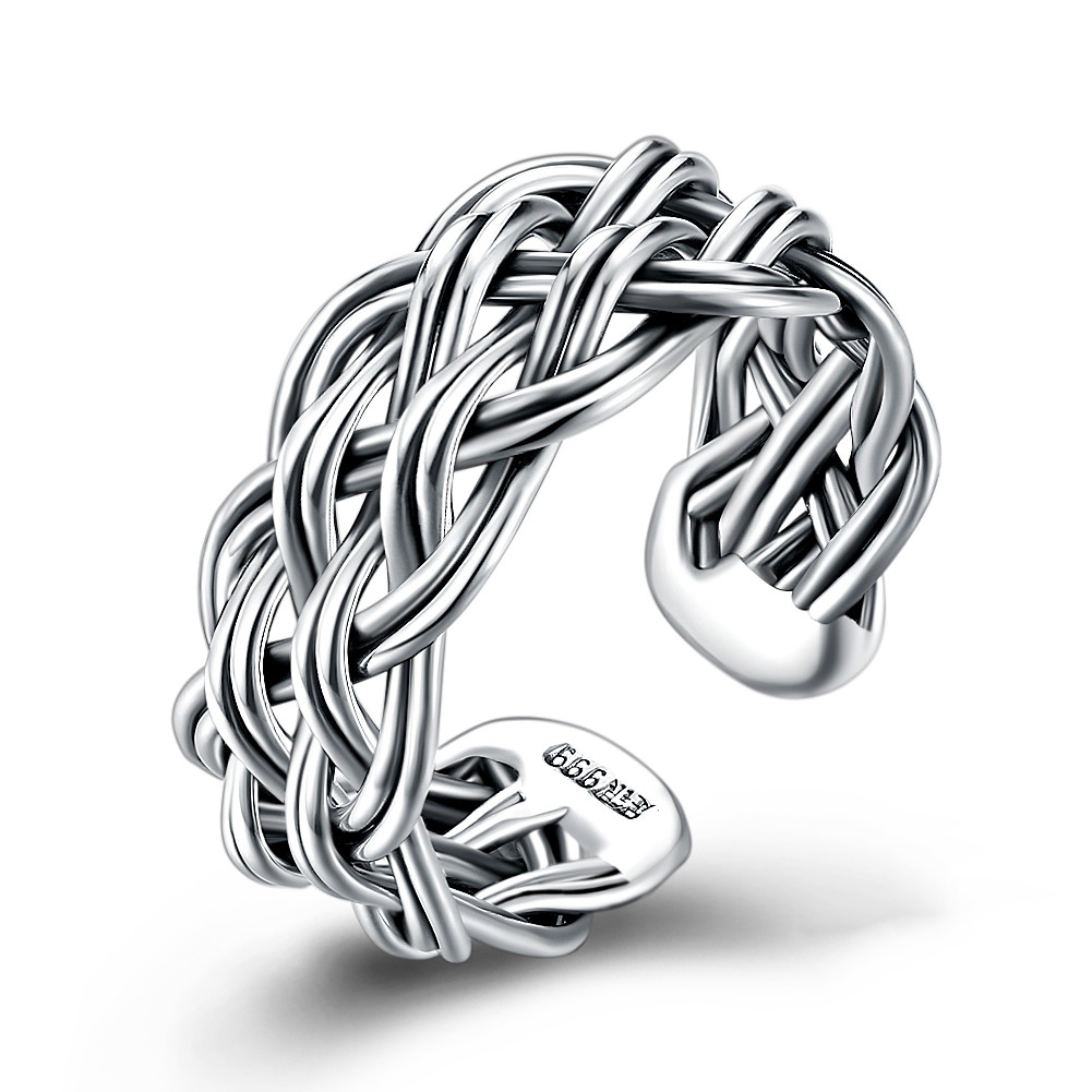 Retro Personality Ring S925 Sterling Silver Opening Mesh Ring Accessories Simple Generous Designed Jewelry Ladies Anniversary Gift POTALA001
Retro Personality Ring S925 Sterling Silver Opening Mesh Ring Accessories Simple Generous Designed Jewelry Ladies Anniversary Gift POTALA001