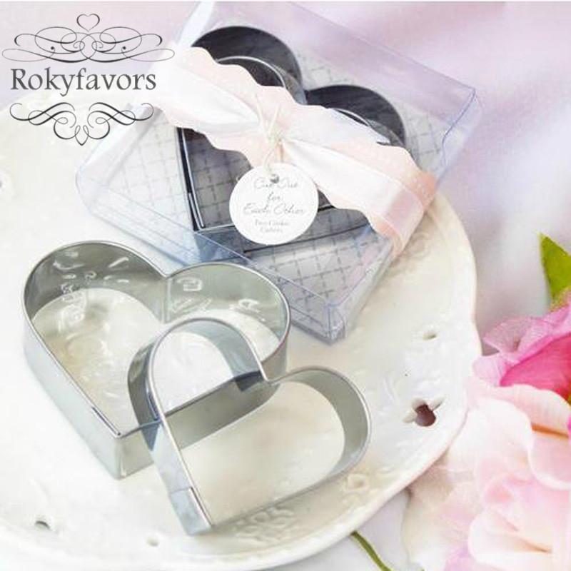 20Sets Heart Cookie Cutter Favors Wedding Gifts Party Giveaways Birthday Keepsake Baby Souvenir Ideas Bridal Shower