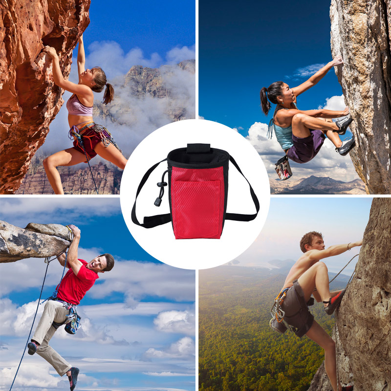 Rock Climbing Chalk Bag Mountaineering Pouch Outdoor Sport Non-slip Waist Bag H7JP, Red color
Rock Climbing Chalk Bag Mountaineering Pouch Outdoor Sport Non-slip Waist Bag H7JP, Red color