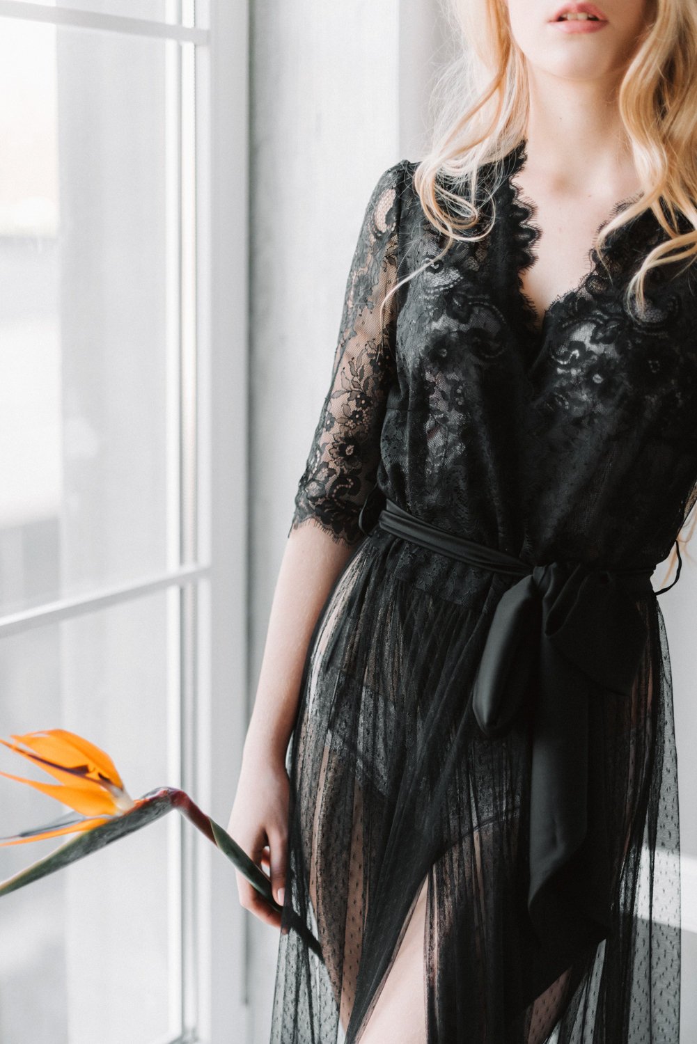 sexy black womens robe nightgowns bathrobe sleepwear lace appliques bridal robe with belt women pajamas nightshirt nightdress