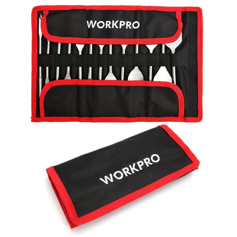 13-Piece Spade Drill Bit Set in Metric Paddle Flat Bits for Woodworking,Nylon Storage Pouch Included
13-Piece Spade Drill Bit Set in Metric Paddle Flat Bits for Woodworking,Nylon Storage Pouch Included
