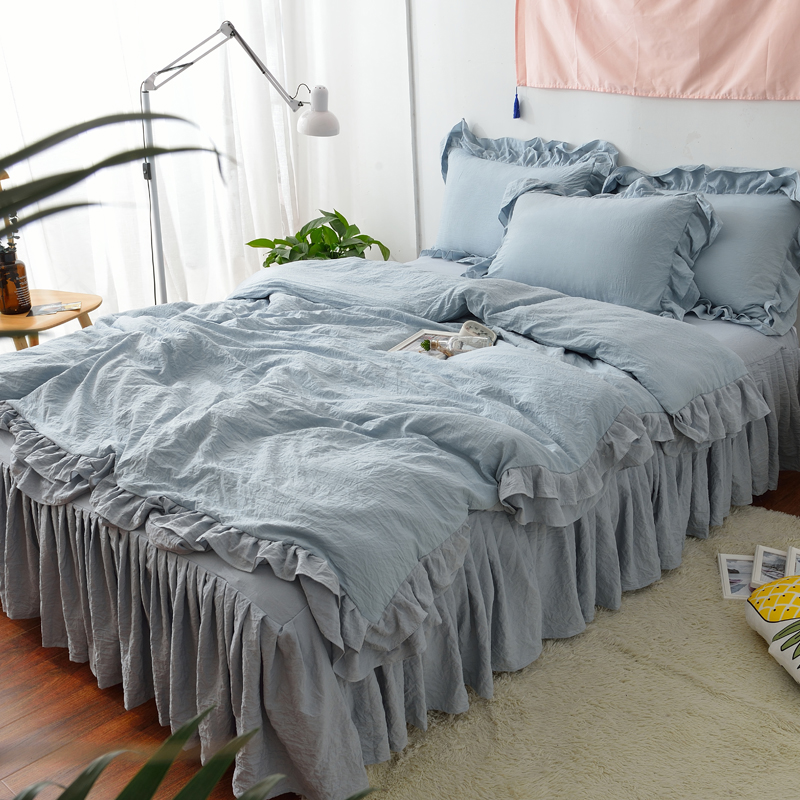 4Pcs/Set Cotton Gray Pure Girl Duvet Cover Bed Cover Set candy Adult Child Bed Sheets And Pillow cases Bedding Set, Style 5
4Pcs/Set Cotton Gray Pure Girl Duvet Cover Bed Cover Set candy Adult Child Bed Sheets And Pillow cases Bedding Set, Style 5