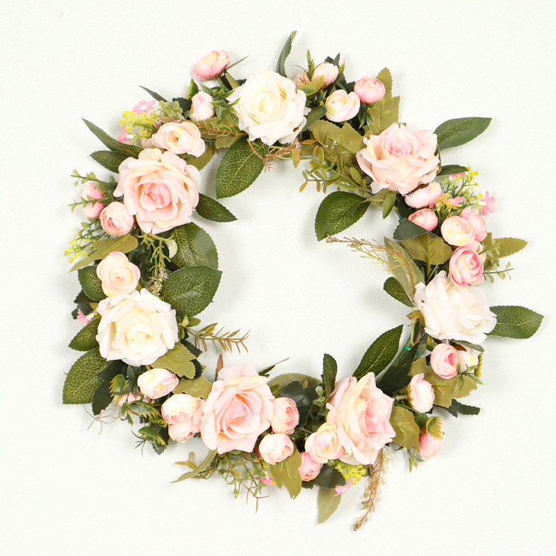 Silk Wearth Rose Artificial Flowers Wreaths Door Perfect Quality Artificial Garland For Wedding Decoration Home Party Decor, As photo
Silk Wearth Rose Artificial Flowers Wreaths Door Perfect Quality Artificial Garland For Wedding Decoration Home Party Decor, As photo