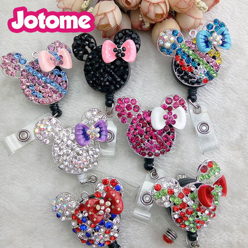 mix Hot salling multicolour Crystal Rhinestone pink bow cute animal Retractable working Id badge holder medical id badge reel, Slivery;golden
mix Hot salling multicolour Crystal Rhinestone pink bow cute animal Retractable working Id badge holder medical id badge reel, Slivery;golden