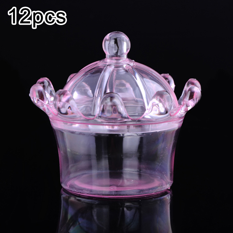 12pcs Plastic Wedding Candy Storage Box Crown Shaped Clear Gift Favor Holder Kids To Wife New Year Christmas Tree Gifts
12pcs Plastic Wedding Candy Storage Box Crown Shaped Clear Gift Favor Holder Kids To Wife New Year Christmas Tree Gifts