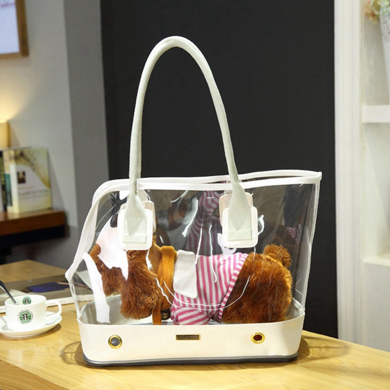 Cute Transparent Small Pet Cat Dog Travel Luxury Carrier Bag Chihuahua Dog Puppy Outdoor Carrying Bags Tote Handbag White S
Cute Transparent Small Pet Cat Dog Travel Luxury Carrier Bag Chihuahua Dog Puppy Outdoor Carrying Bags Tote Handbag White S