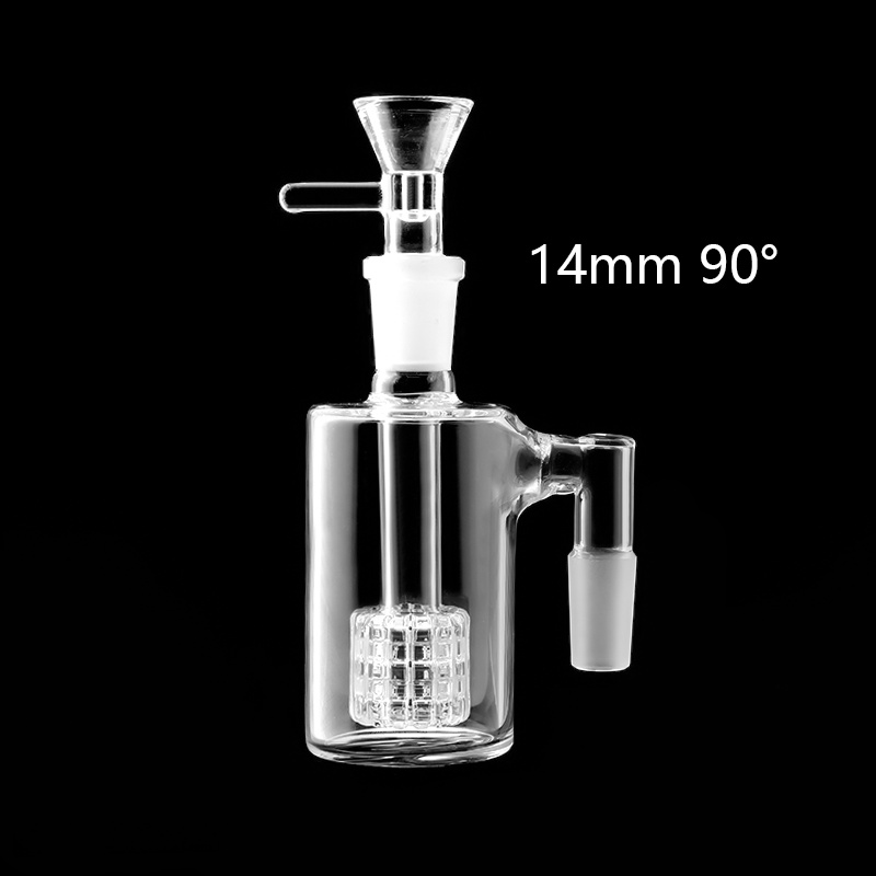 Glass Ash Catchers 14mm 18mm Ash Catchers With 14mm or 18mm Male Glass Bowl Ash Cathers For Water Glass Bong Dab Rig Pipes