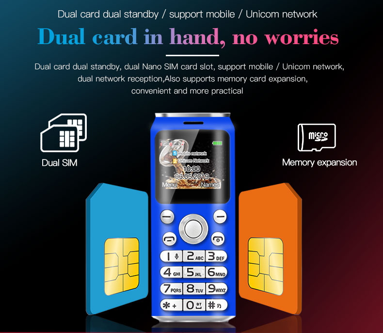 Unlocked Super Cute mini Cartoon Mobile phone Fashion Fashion shape Bluetooth dialer Telephone call recorder MP3 Dual SIM Smallest Cellphone