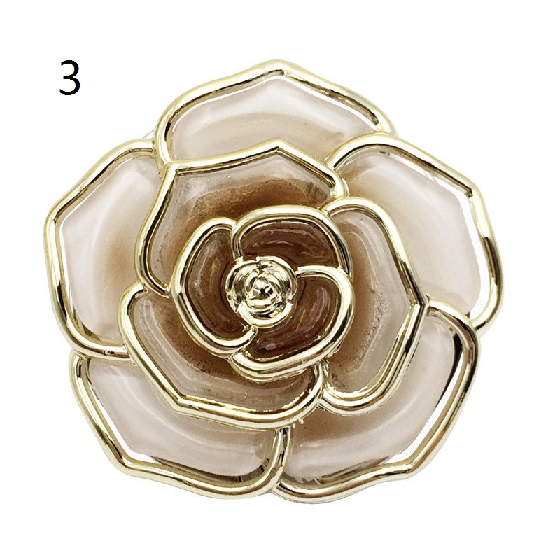 Rose Shape Foldable Bag Hanger Creative Cafe Office Table Hook for Bag Purse