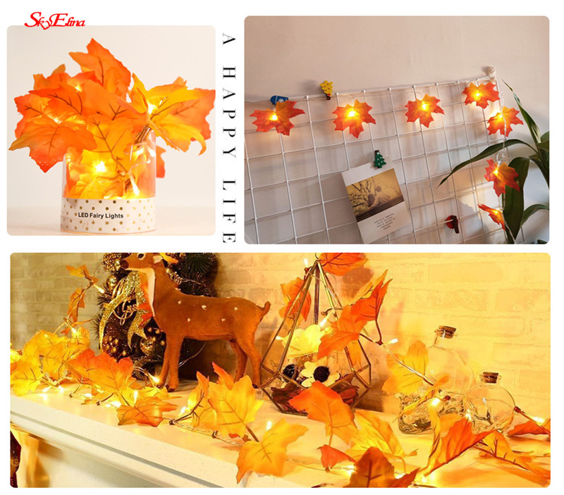 3m/20LED LED String Lights Autumn Stair Railing Decoration Plants Fence Lights Garden party room decoration lamp 5z
3m/20LED LED String Lights Autumn Stair Railing Decoration Plants Fence Lights Garden party room decoration lamp 5z