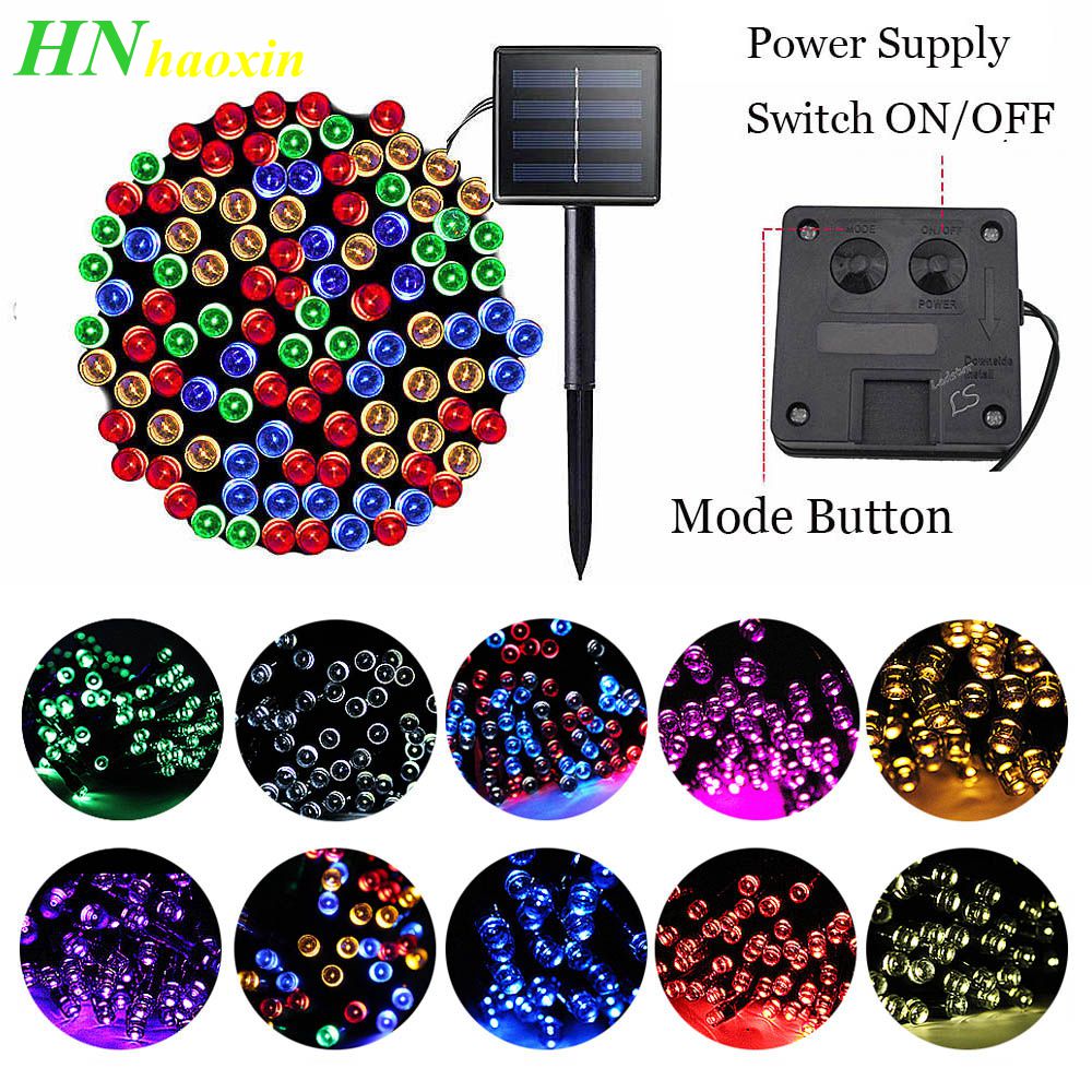 HaoXin Solar Lamps LED String Light 100/200 LEDS Outdoor Fairy Holiday Christmas Party Garlands Sun Power Lawn Garden Lights Waterproof
HaoXin Solar Lamps LED String Light 100/200 LEDS Outdoor Fairy Holiday Christmas Party Garlands Sun Power Lawn Garden Lights Waterproof