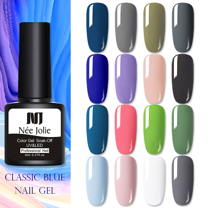 NEE JOLIE 8ml Classic Blue Series Gel Nail Polish Semi Permanent Top Coat 8ML Gel Varnish Nail Art Manicure Polishes Nails, Red;pink
NEE JOLIE 8ml Classic Blue Series Gel Nail Polish Semi Permanent Top Coat 8ML Gel Varnish Nail Art Manicure Polishes Nails, Red;pink
