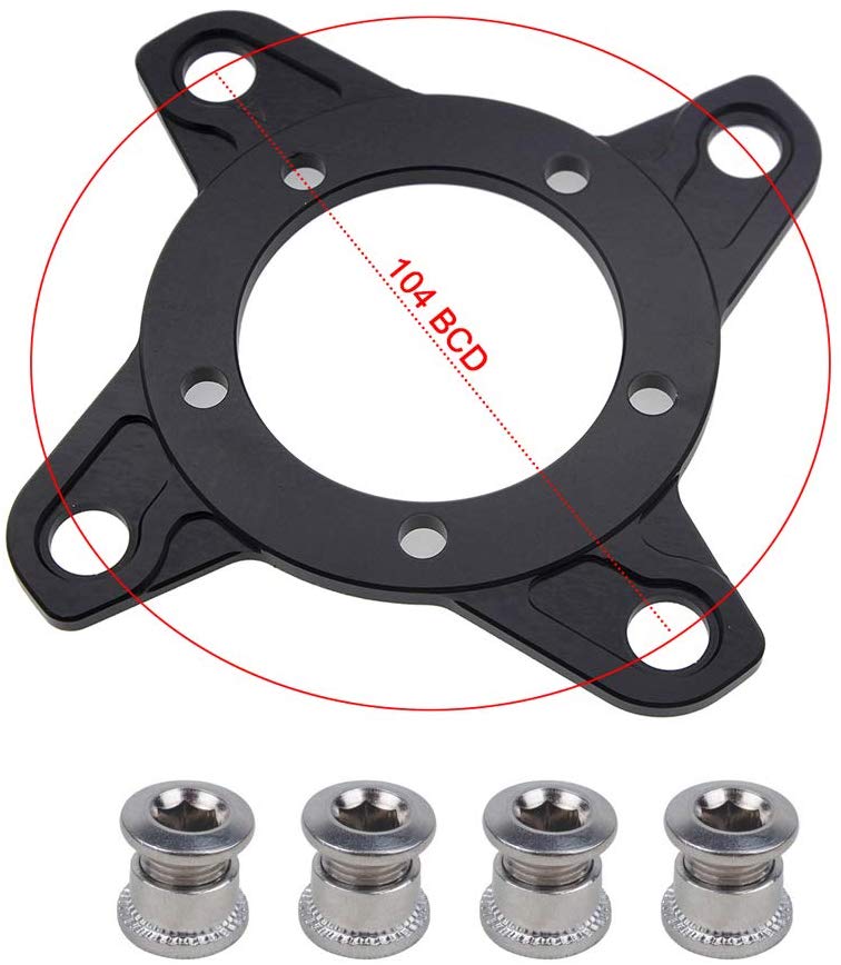 Bafang Bbs0102 Chainring Adapter104 BCD Aluminum alloy Chainring Spider Adaptor Gearing 8Fun Conversion Kit Electric bicycle Motor steel
Bafang Bbs0102 Chainring Adapter104 BCD Aluminum alloy Chainring Spider Adaptor Gearing 8Fun Conversion Kit Electric bicycle Motor steel