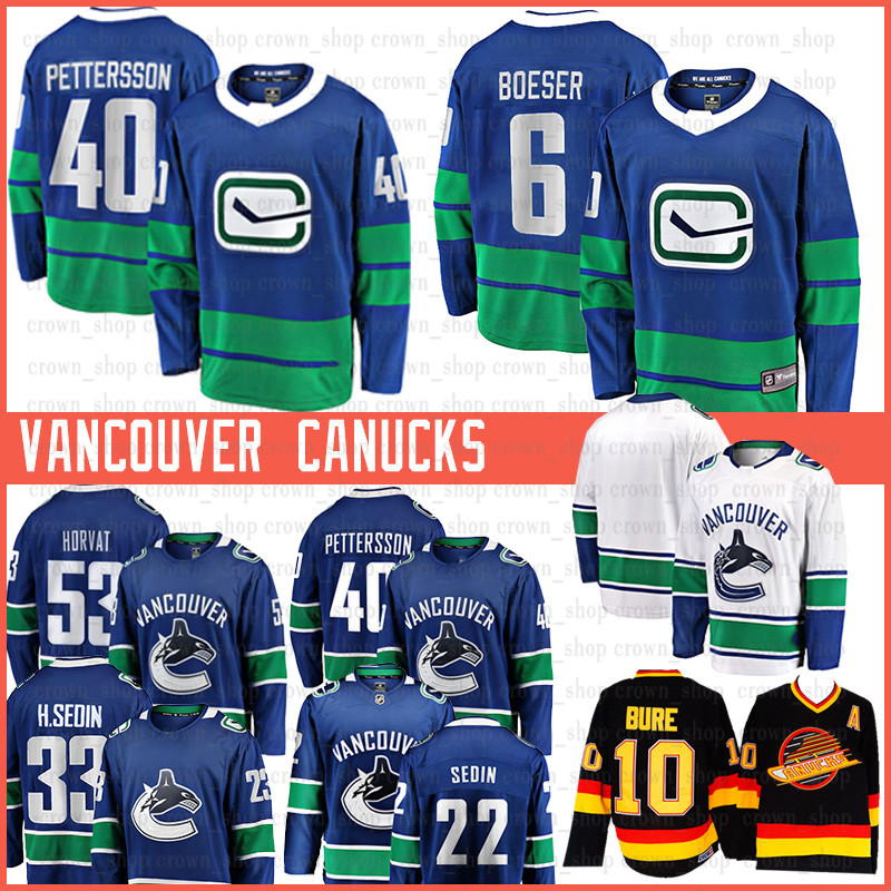 10 Pavel Bure 2020 Vancouver 22 Daniel Sedin Canucks Hockey Jerseys 33 HENRIK SEDIN 53 Bo Horvat 6 BROCK BOESER ELIAS PETTERSSON Jerseys, Men(jia ren i)
10 Pavel Bure 2020 Vancouver 22 Daniel Sedin Canucks Hockey Jerseys 33 HENRIK SEDIN 53 Bo Horvat 6 BROCK BOESER ELIAS PETTERSSON Jerseys, Men(jia ren i)