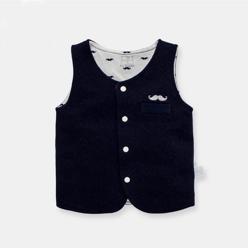 Dinstry Baby Spring beard handsome vest cartoon vest cotton gentleman vest, Navy blue
Dinstry Baby Spring beard handsome vest cartoon vest cotton gentleman vest, Navy blue