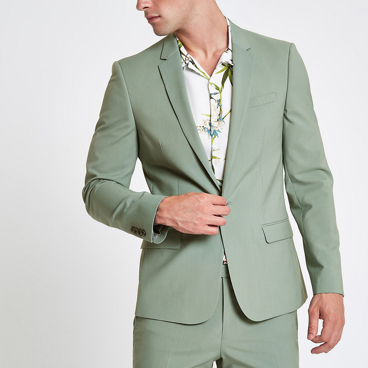 Spring Summer Men Groom Wedding Tuxedos Peaked Lapel One Button Mens Pants Suits Handsome High Quality Formal Prom Blazer