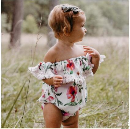 Baby Flower Print Lotus Collar Sleeve Off Shoulder Romper Girl Summer Jumpsuit Kids One Piece Clothes ZHT 175, As picture
Baby Flower Print Lotus Collar Sleeve Off Shoulder Romper Girl Summer Jumpsuit Kids One Piece Clothes ZHT 175, As picture
