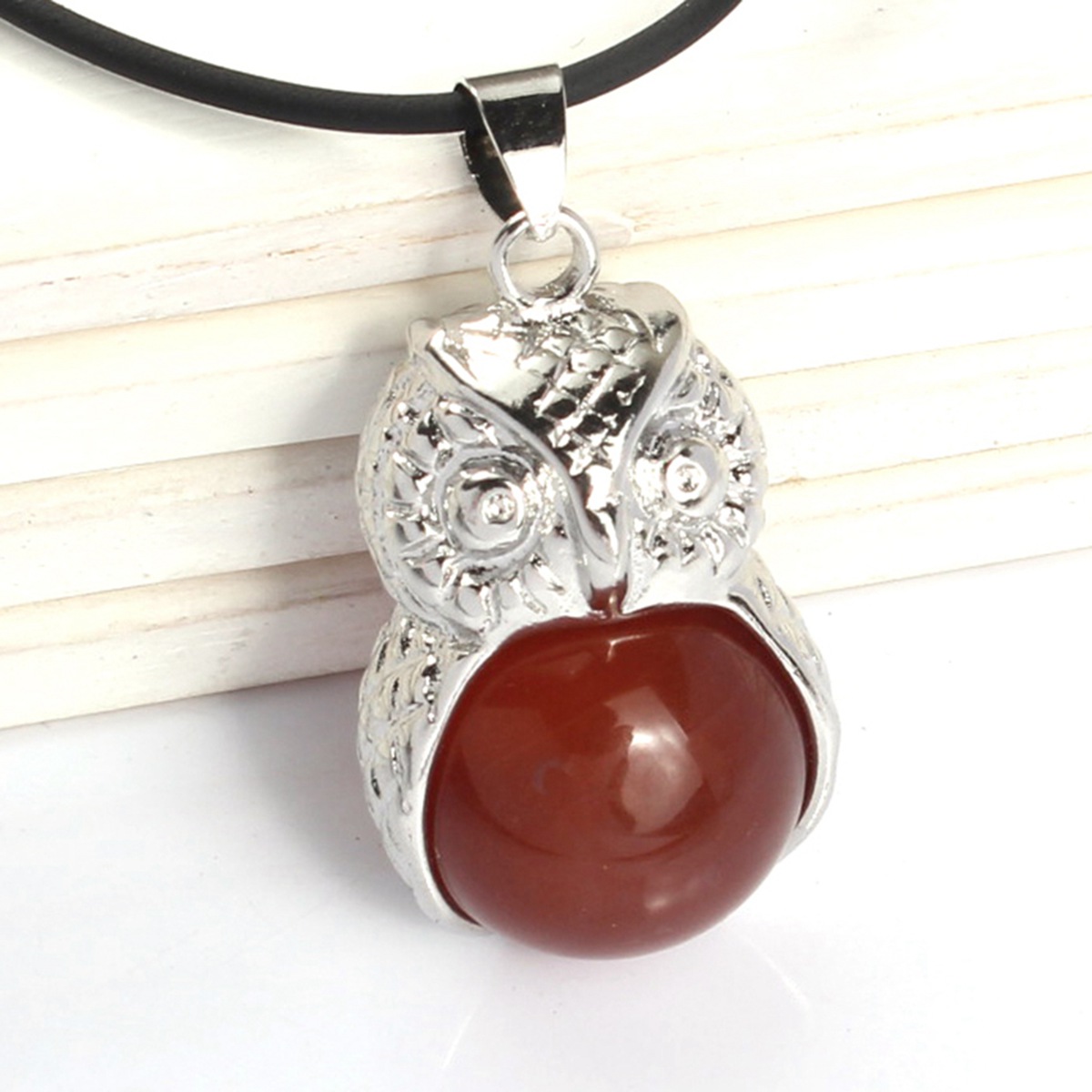 Silver Owl Pendant Men and Women Stainless Steel Fashion Pop Jewelry Earrings Necklace Manufacture