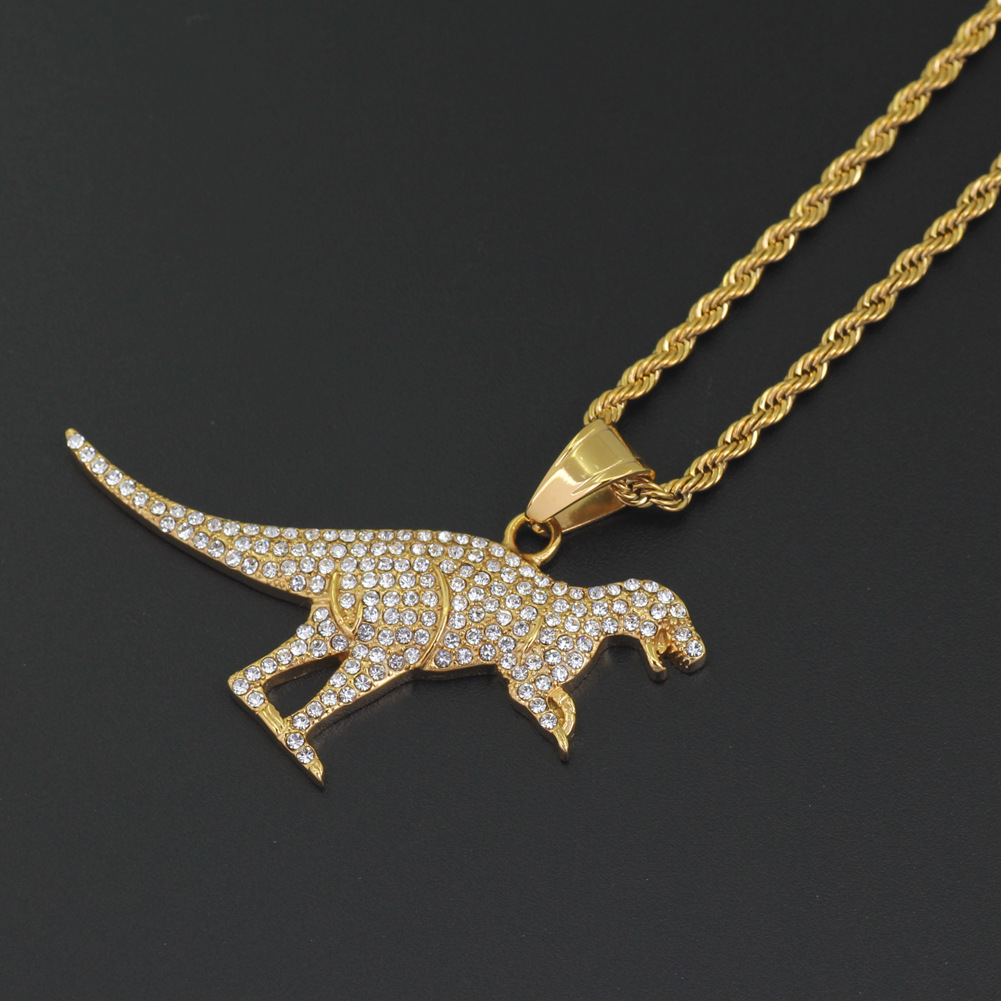 Wholesale- Steel Pendant Necklace Dinosaur Pendant Necklace Hip Hop Pendant Necklace Golden Dinosaur Animal Pendants Necklaces
Wholesale- Steel Pendant Necklace Dinosaur Pendant Necklace Hip Hop Pendant Necklace Golden Dinosaur Animal Pendants Necklaces