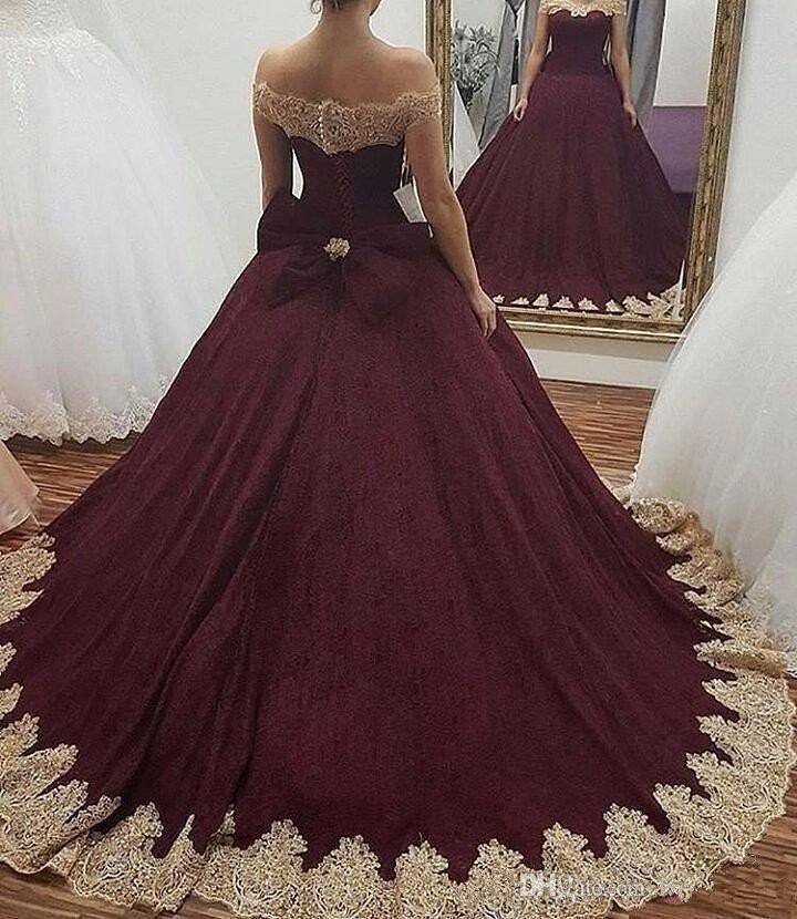Burgundy Ball Gown Wedding Dresses 2019 Off Shoulder Gold Applique Sweet 16 Ball Gowns Quinceanera Dress Corset Back Bow 14, White
Burgundy Ball Gown Wedding Dresses 2019 Off Shoulder Gold Applique Sweet 16 Ball Gowns Quinceanera Dress Corset Back Bow 14, White