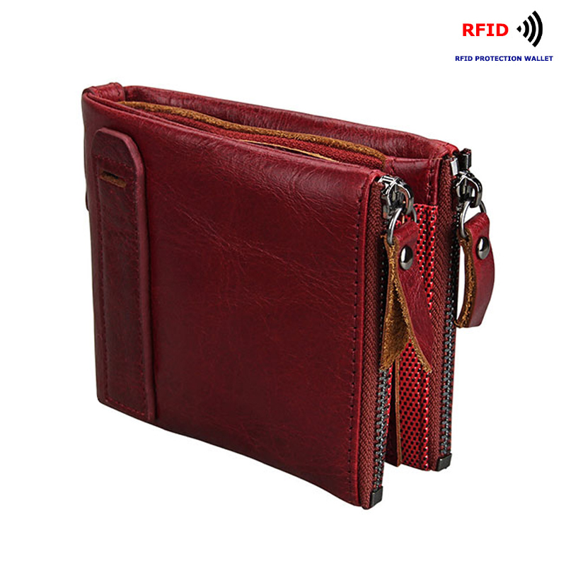 Women Genuine Leather Short Wallet Ladies 3 Zippers Coin Purse Card Holder Cowhide Women Wallets Small Walet for Men, Black
Women Genuine Leather Short Wallet Ladies 3 Zippers Coin Purse Card Holder Cowhide Women Wallets Small Walet for Men, Black