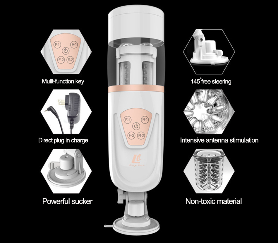 Electric Suck Male Masturbator Handsfree Automatic Piston Telescopic Masturbation Cup Oral Sex Machine Adults Sex Toys For Men Y191011