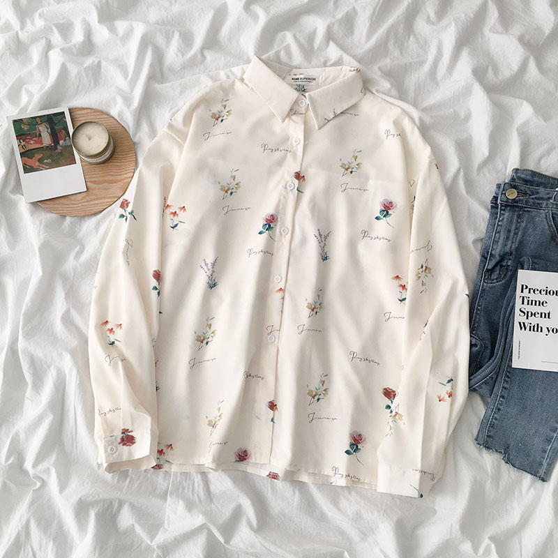 Gagaok Women Streetwear Blouse Spring Autumn New Turn-down Collar Print Full Loose Casual Wild Harajuku Female Fashion Shirts, Beige
Gagaok Women Streetwear Blouse Spring Autumn New Turn-down Collar Print Full Loose Casual Wild Harajuku Female Fashion Shirts, Beige