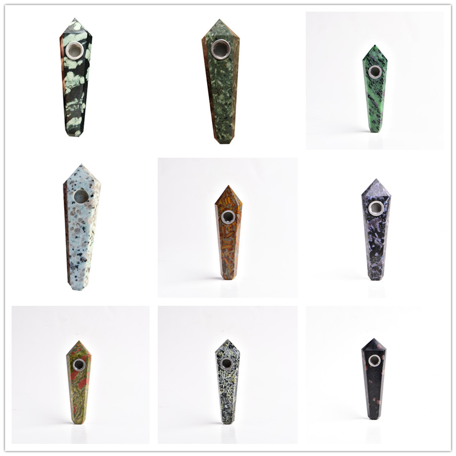 90g Natural Quartz Clear crystal smoking pipe tobacco pipe point wand cigarette Beautiful