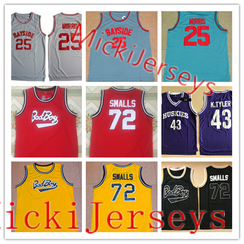 #25 Zack Morris Bayside Tigers Saved By The Bell Basketball Jersey #72 Biggie Smalls Bad Boy Jersey #43 K.Tyler Huskies The 6th Man Jersey, Black
#25 Zack Morris Bayside Tigers Saved By The Bell Basketball Jersey #72 Biggie Smalls Bad Boy Jersey #43 K.Tyler Huskies The 6th Man Jersey, Black
