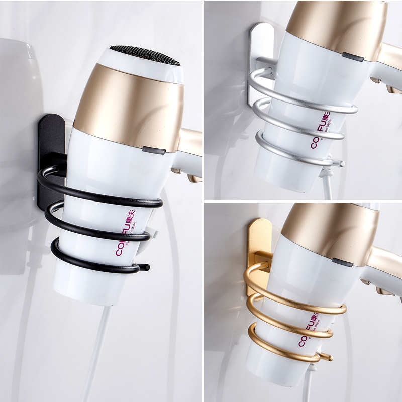 Hair Dryer Rack Punch-free Aluminum Bathroom Hair Dryer Holder Bracket Wall Hanging Fan Storage Rack Household Supplies
Hair Dryer Rack Punch-free Aluminum Bathroom Hair Dryer Holder Bracket Wall Hanging Fan Storage Rack Household Supplies