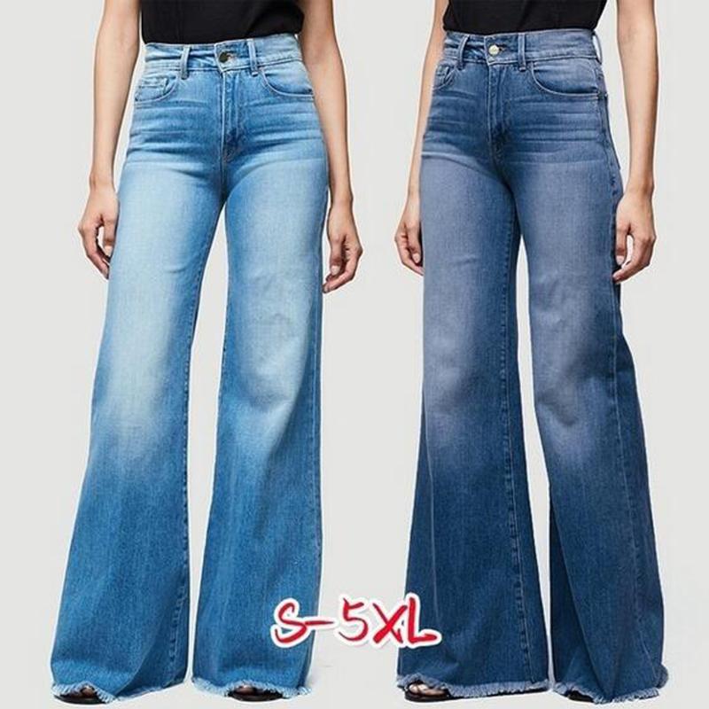 Womens Fashion High Waist Pocket Wide Leg Jeans Sexy Wide Leg Pants Elastic Trousers Bottoms Pantalon Palazzo Plus Size 6.18, Black
Womens Fashion High Waist Pocket Wide Leg Jeans Sexy Wide Leg Pants Elastic Trousers Bottoms Pantalon Palazzo Plus Size 6.18, Black